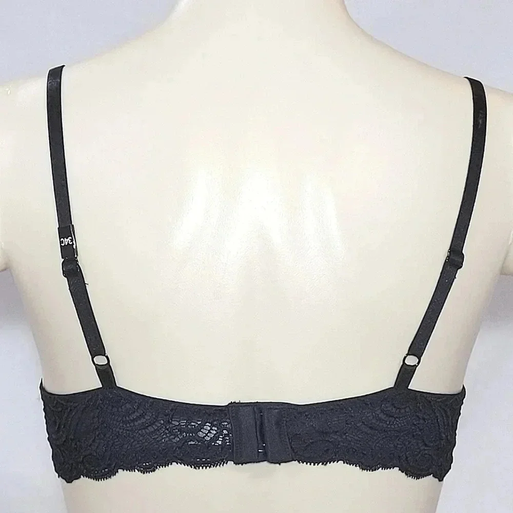 38DD Paramour 135008 Vivien Plunge Contour UW Bra‎ Black NWT